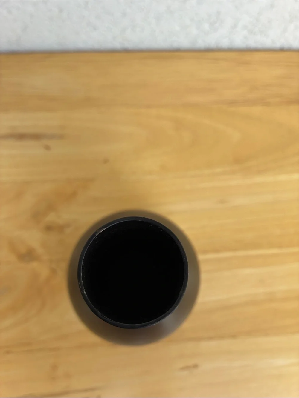 Crate & Barrel metal bronze-like black matte modern vase.